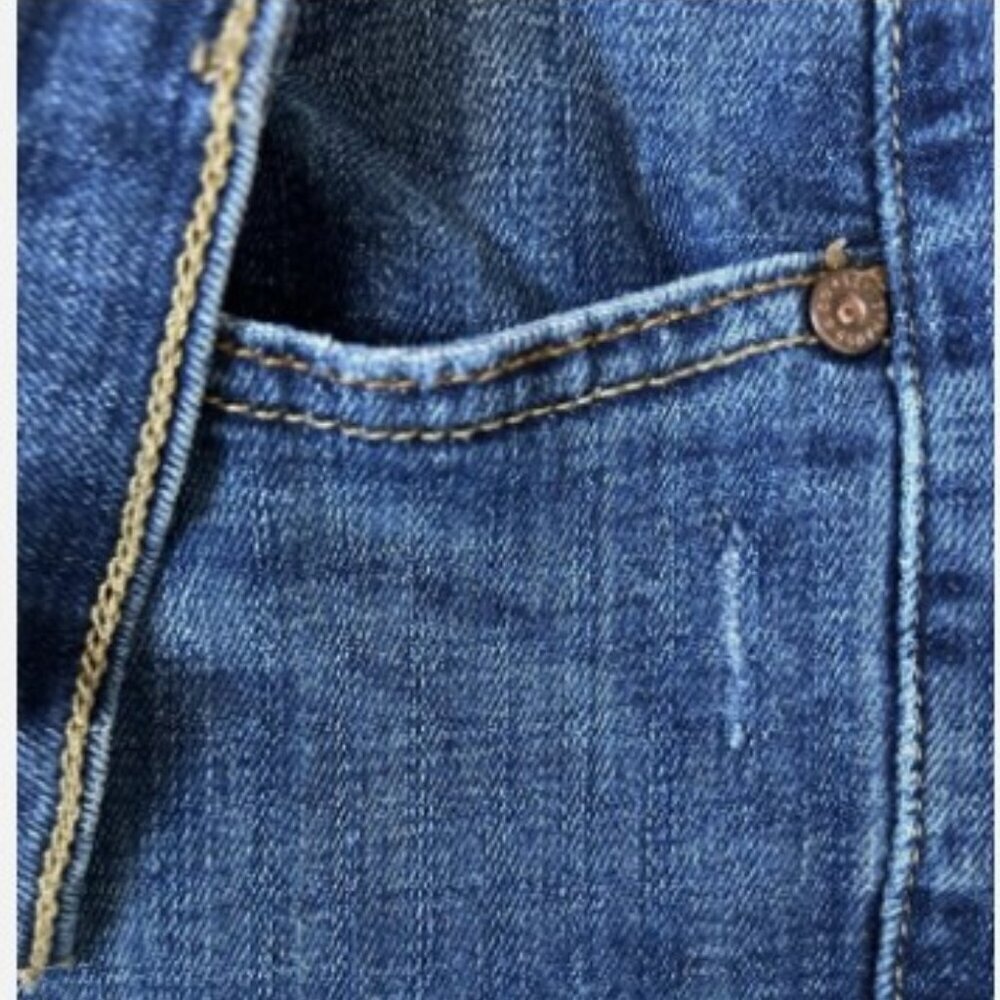 Levi's 515 Bootcut Jeans Women's Size 16 Long & Curvy Western Denim Embroidered - Picture 7 of 14